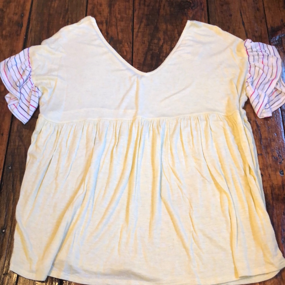 Pale Yellow Baby Doll Top